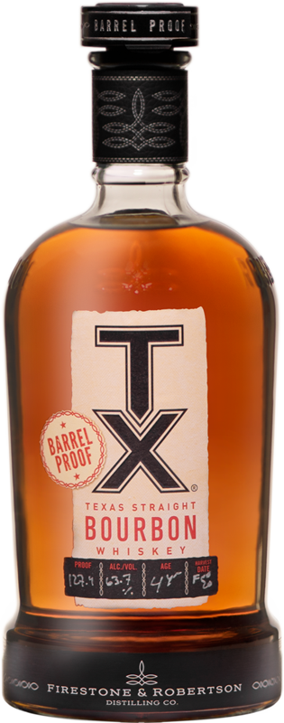 TX Barrel Proof Bourbon bottle