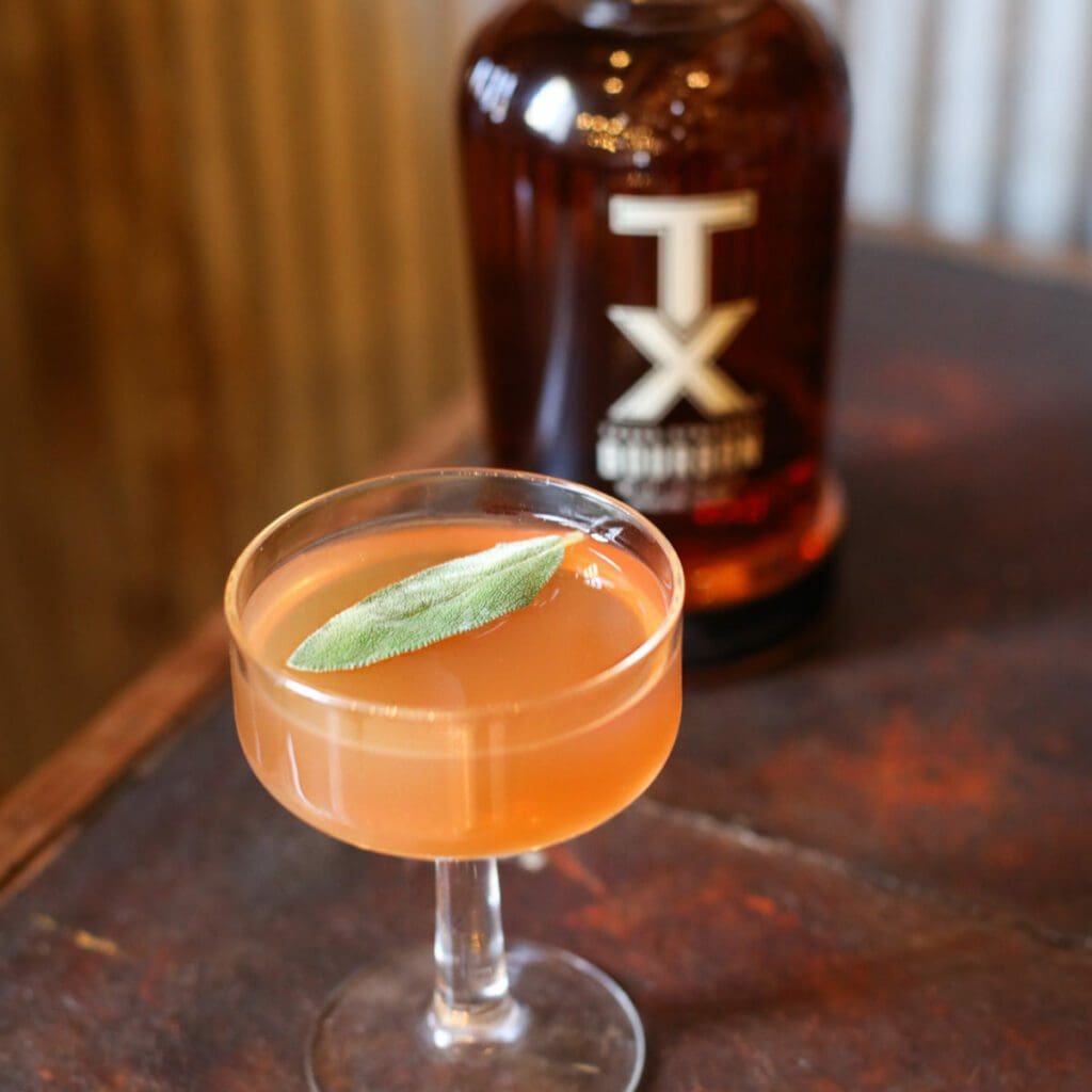 TX Evergreen cocktail made with TX Blended Whiskey