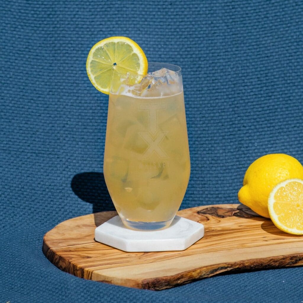 TX Lemonade cocktail made with TX Blended Whiskey