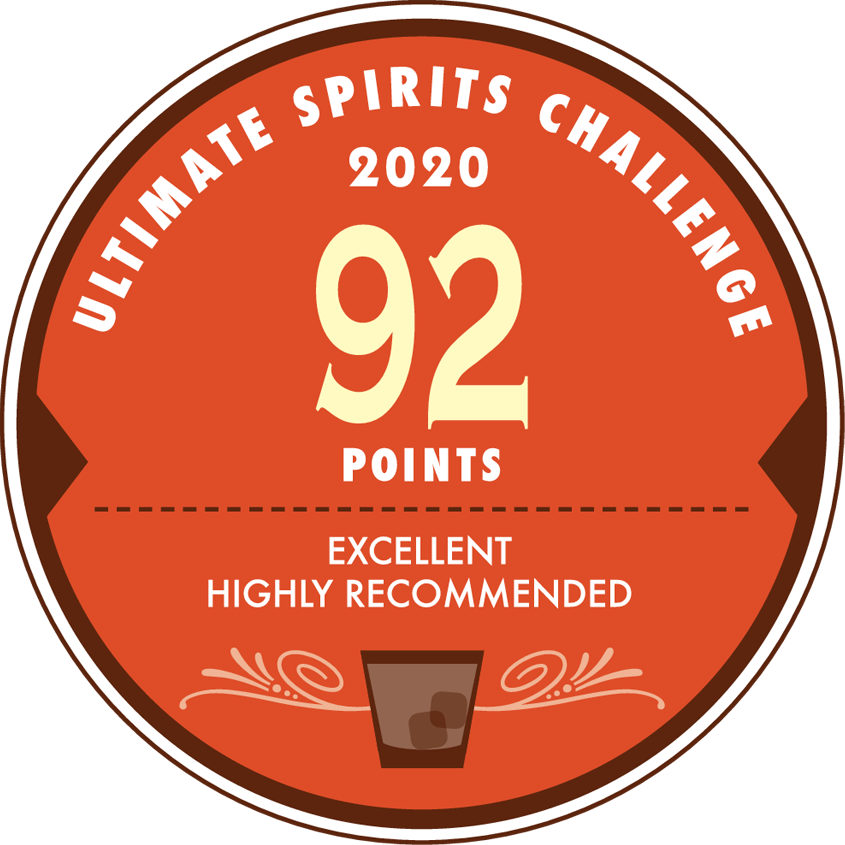 92 Points Ultimate Spirits Challenge 2020 Award